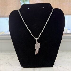 Billie Eilish Silver And Gold Inspired Blohsh Necklace